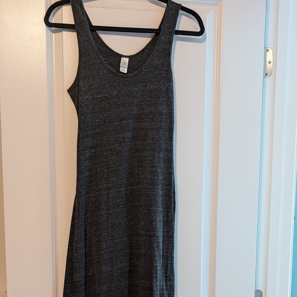 Floor Length Gray Maxi Dress
